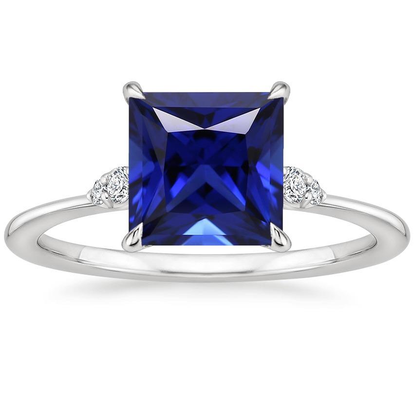 Anello di fidanzamento da donna con zaffiro blu e diamante 5.25 carati - harrychadent.it