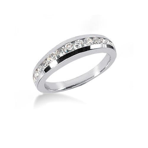 Anello di fidanzamento fantasia con diamanti Gruppo musicale 2.10 ct. Oro bianco 14K - harrychadent.it