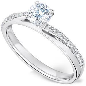Anello di fidanzamento in oro bianco 14 carati con diamanti a taglio rotondo da 2,25 carati - harrychadent.it