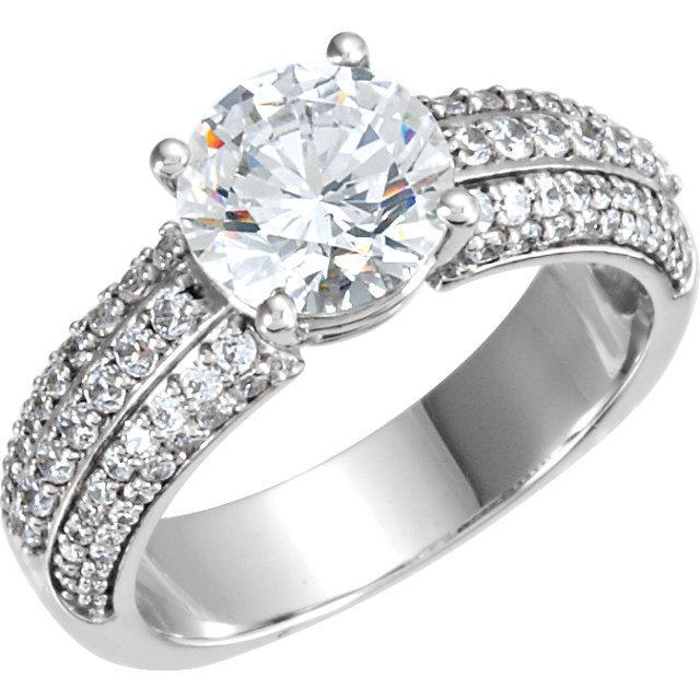 Anello di fidanzamento in oro bianco con diamante 3,50 carati Gioielli Novità - harrychadent.it