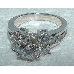 Anello di fidanzamento in stile antico con diamante da 3,25 carati