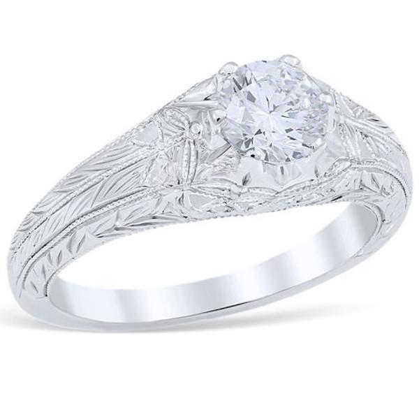 Anello di fidanzamento in stile antico con diamante solitario da 1,75 carati - harrychadent.it