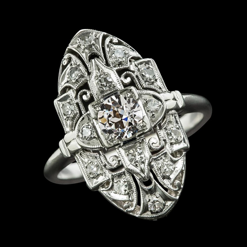 Anello di fidanzamento rotondo in stile antico con diamante taglio miniera 2.25 carati - harrychadent.it