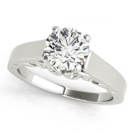 Anello di fidanzamento solitario diamante 2.01 carati oro bianco 14K - harrychadent.it