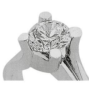 Anello di fidanzamento solitario con diamante naturale da 1 carato - harrychadent.it