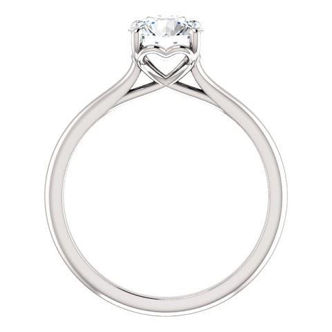 Anello di fidanzamento solitario con diamante rotondo da 1 carato in oro bianco 14 carati - harrychadent.it