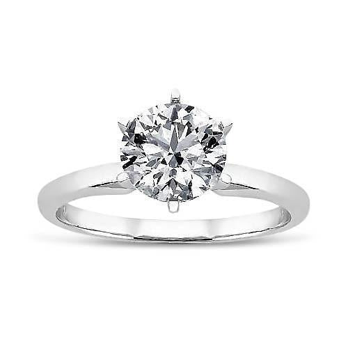 Anello di fidanzamento solitario con diamante rotondo da 1.40 carati - harrychadent.it