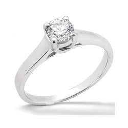 Anello di fidanzamento solitario con diamante rotondo da 2.50 carati