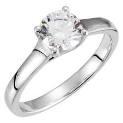 Anello di fidanzamento solitario diamante 1.65 carati oro 14K