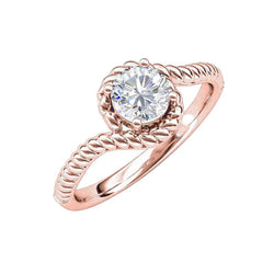 Anello di fidanzamento solitario diamante oro rosa 1,75 carati