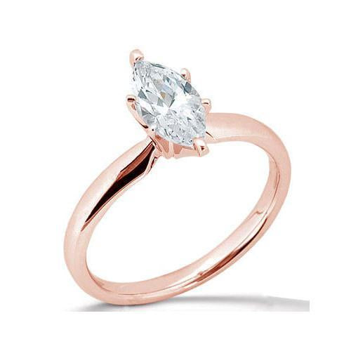 Anello di fidanzamento solitario in oro rosa con diamante solitario da 1.50 carati - harrychadent.it