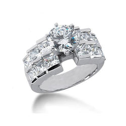 Anello fantasia di fidanzamento con diamante da 4.25 carati Diamanti grandi reali
