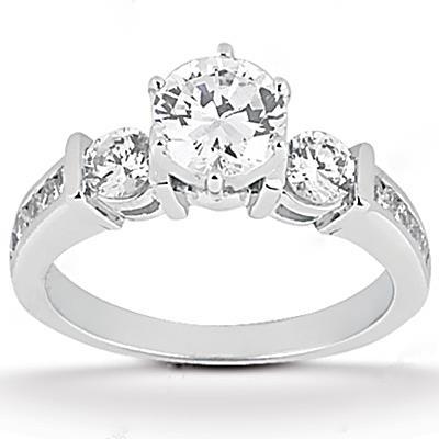 Anello in oro bianco da 2.45 carati con set di anniversario di fidanzamento con diamante - harrychadent.it
