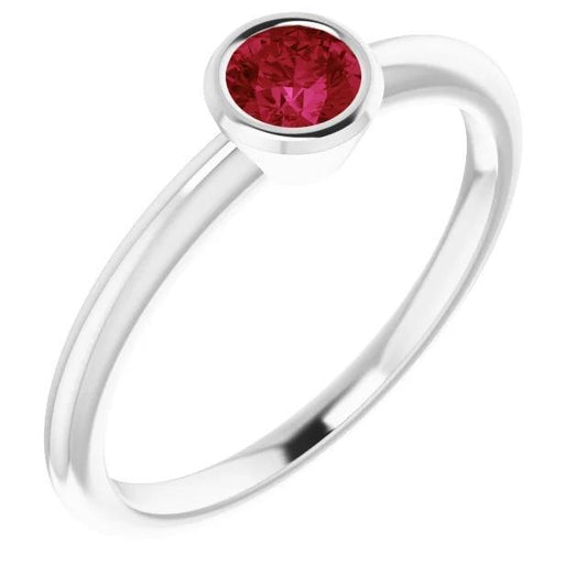 Anello solitario 0.75 carati Gioielli da donna con rubino birmano Novità - harrychadent.it