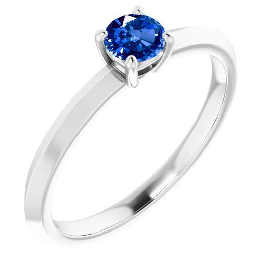 Anello Solitario 1.25 Carati Oro Bianco 14K - harrychadent.it
