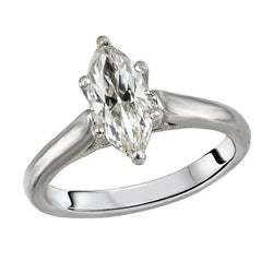 Anello solitario Marquise Old Mine Cut Diamante Jewelry 2,50 carati