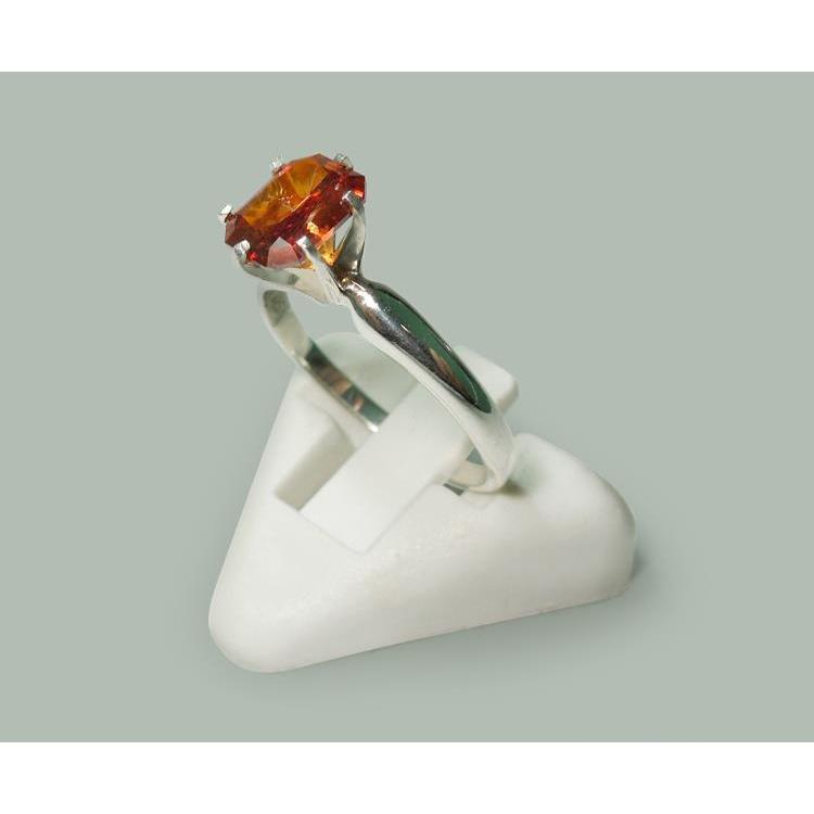 Anello solitario da 2 ct con anello solitario in oro bianco e rosso rubino brillante - harrychadent.it