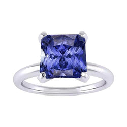 Anello solitario da donna Radiant Srilankan Sapphire Gemstone 2.50 carati