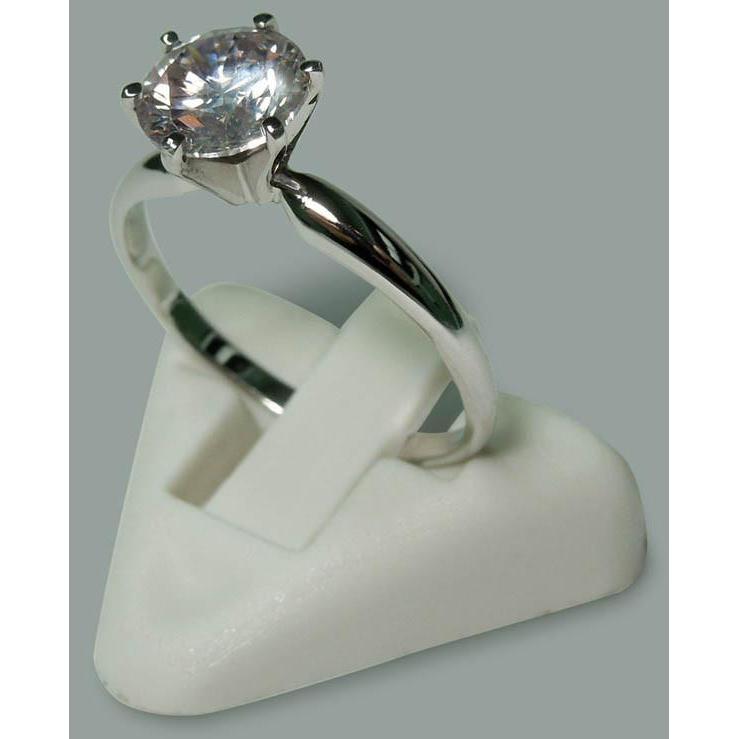 Anello solitario di fidanzamento con diamante rotondo da 1.75 carati in oro bianco 14 carati Nuovo - harrychadent.it
