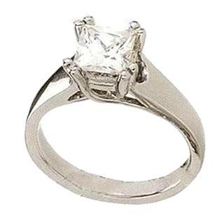 Anello solitario di fidanzamento con diamante taglio principessa da 1 carato - harrychadent.it