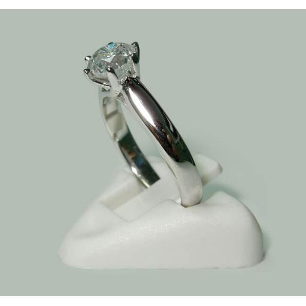 Anello solitario diamante oro bianco gioielli 1.31 carati Novità - harrychadent.it