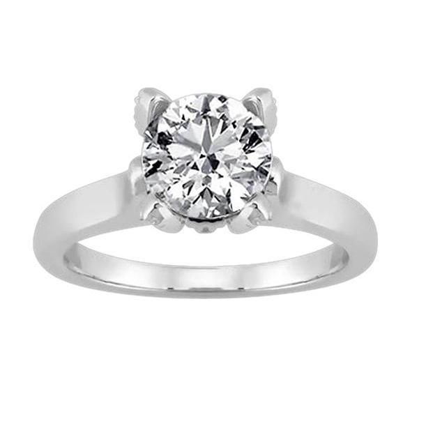Anello solitario diamante rotondo 2.01 carati Nuovi gioielli - harrychadent.it