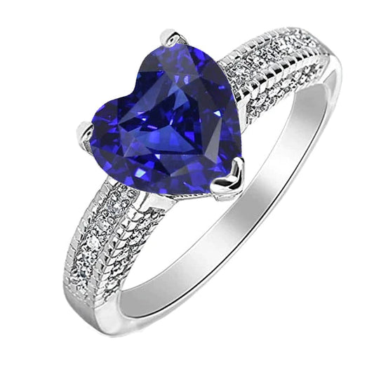 Blu Zaffiro Ceylon Sri Lanka Anello