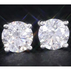Borchie Diamante 2 Carati Oro Bianco