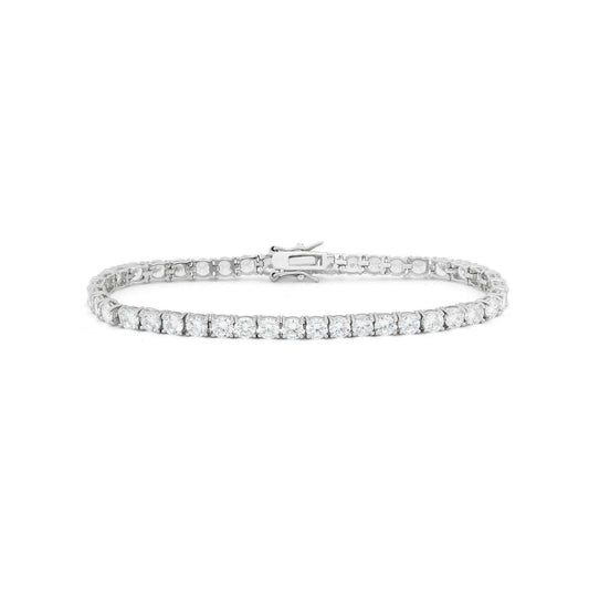 Bracciale Tennis WG 14K Sparkling Taglio rotondo Diamanti 9.50 Carati - harrychadent.it