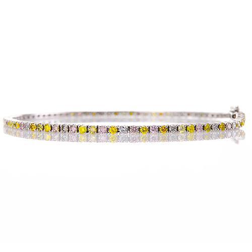 Bracciale Zaffiro Diamante 5 Carati Oro Bianco 14K Gioielli - harrychadent.it