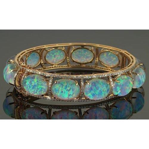 Bracciale con diamanti opale set di griffe 89 carati Bracciale donna - harrychadent.it