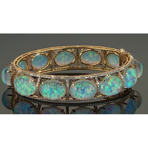 Bracciale con diamanti opale set di griffe 89 carati Bracciale donna - harrychadent.it