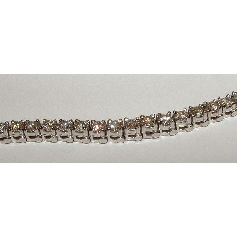 Bracciale tennis donna diamante gioielli in oro bianco 4.56 carati - harrychadent.it