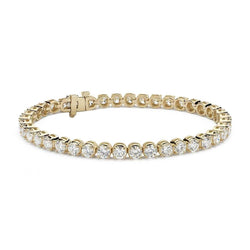 Bracciale tennis da donna con diamante taglio brillante rotondo 6 carati