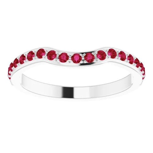 Cinturino Burma Ruby da 1,90 carati con gioielli da donna in oro bianco 14 carati - harrychadent.it