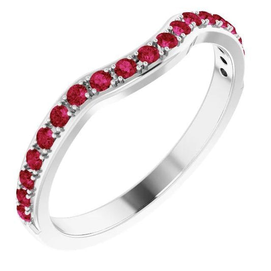 Cinturino Burma Ruby da 1,90 carati con gioielli da donna in oro bianco 14 carati - harrychadent.it