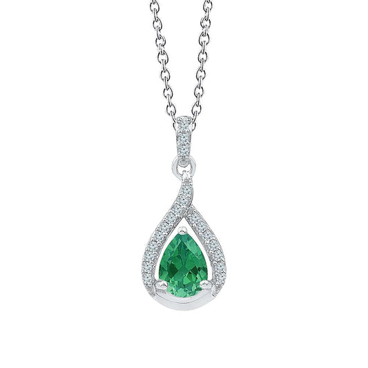 Collana Ciondolo in pietra preziosa Diamante Verde Smeraldo Colombiano 4.60 Ct - harrychadent.it