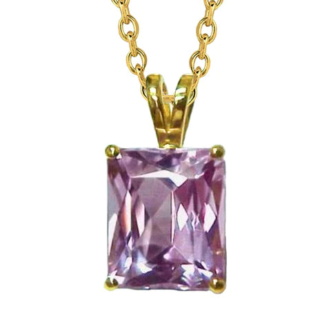 Collana con gemma di kunzite