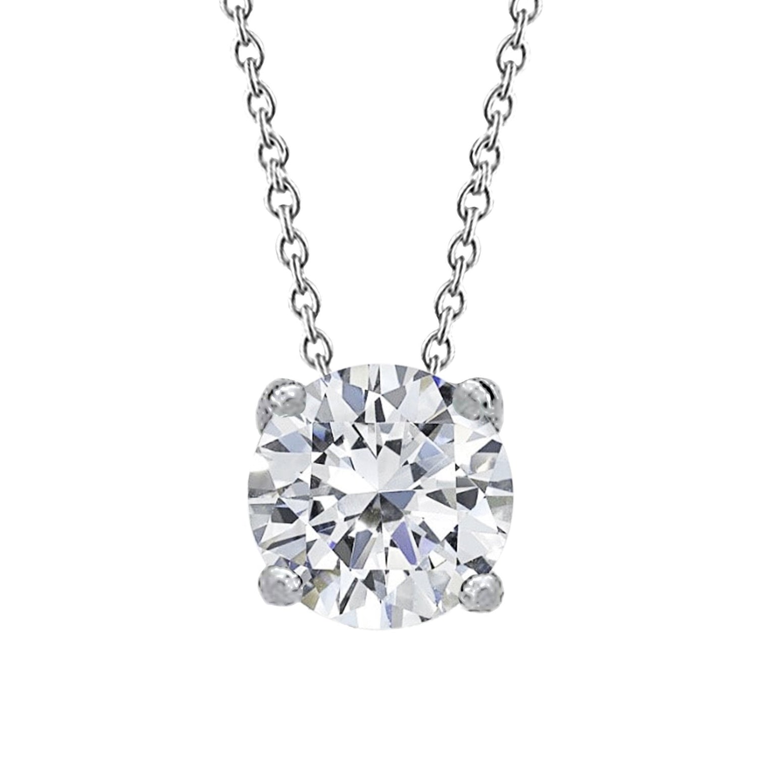 1,50 ct. Collana di gioielli con diamanti Ciondolo in oro bianco - harrychadent.it