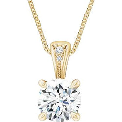 Collana pendente in oro giallo Eagle Claws con diamanti da 2,65 carati e catena scintillante
