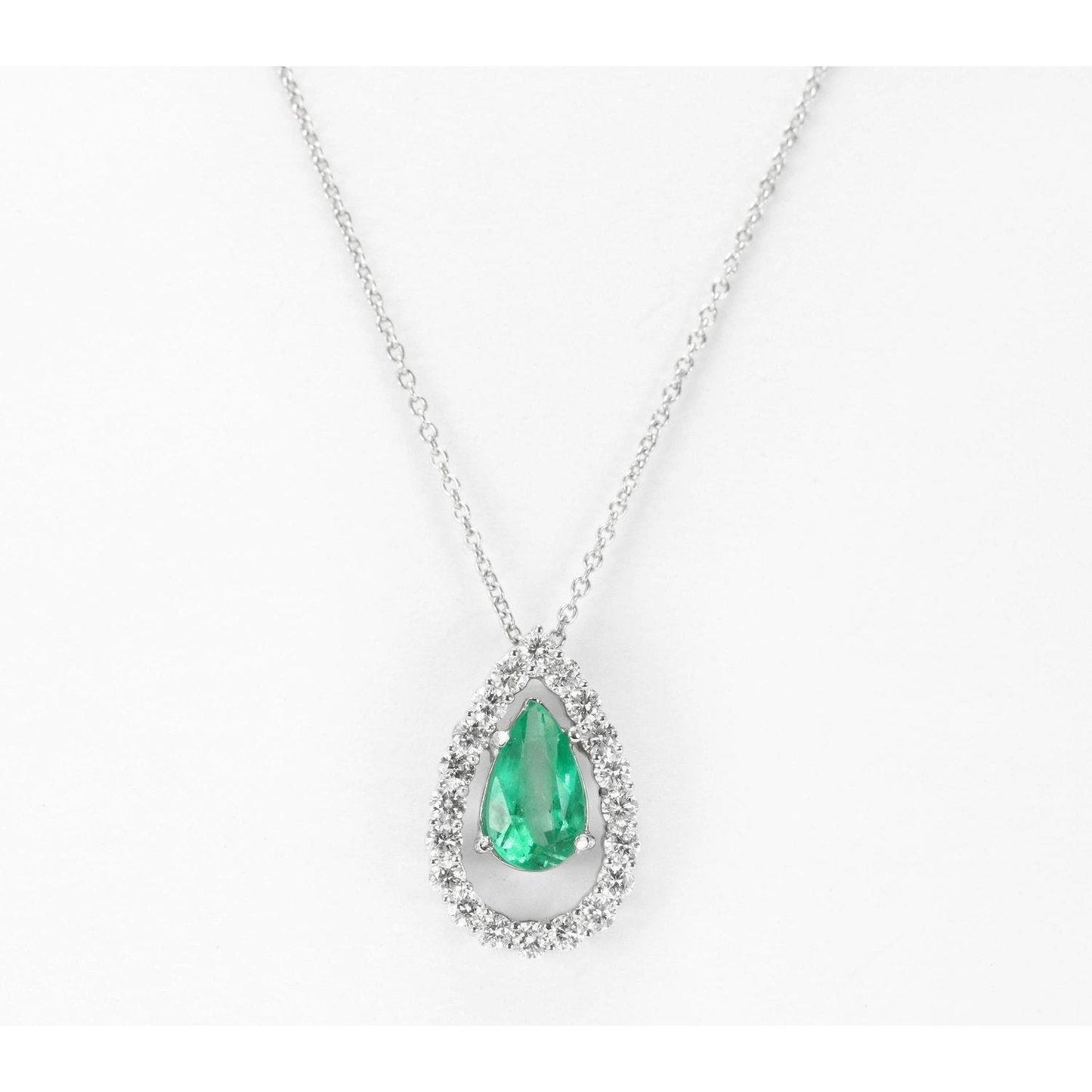 Colombian Green Emerald & Diamond Ciondolo in pietra preziosa 4.25 Carat Novità - harrychadent.it