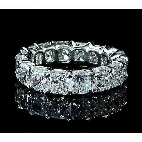 Cuscino Eternity Fascia con Diamante 7.50 Carati Oro Bianco 14K - harrychadent.it