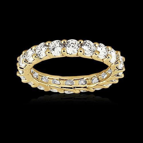 Diamante 3 ct. Fascia di fidanzamento da donna in oro giallo Novità - harrychadent.it
