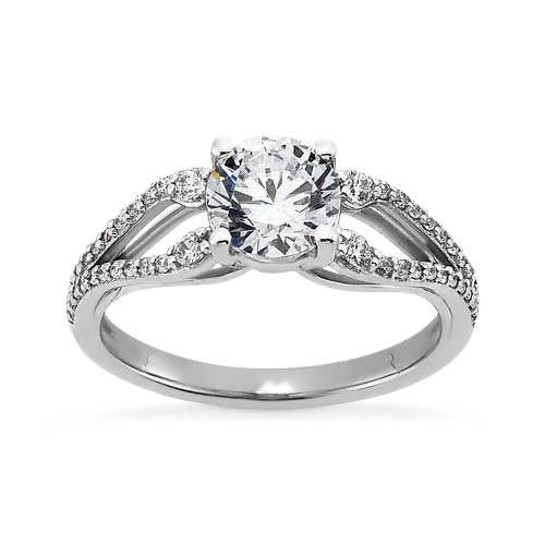 Diamante rotondo da 2,65 carati con anello solitario scintillante in oro bianco 14 carati - harrychadent.it