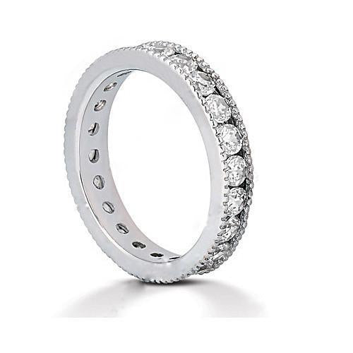 Fascia di fidanzamento 2.10 ct. Nuovi gioielli con diamanti rotondi - harrychadent.it