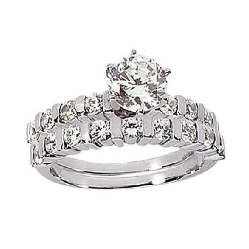 Fascia di fidanzamento con diamanti incastonata 1.70 carati Novità - harrychadent.it