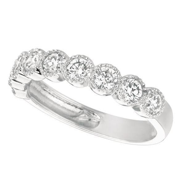 Fascia per anniversario di fidanzamento con diamanti rotondi da 1.53 carati in oro bianco - harrychadent.it