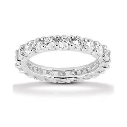 Fascia per l'eternità di fidanzamento con diamanti da donna 3 carati
