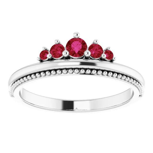 Fede nuziale Burma Ruby 1.10 carati gioielli in stile antico Novità - harrychadent.it