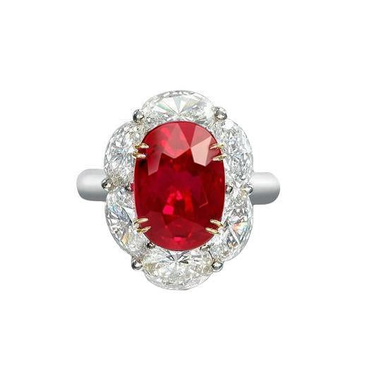 Fede nuziale con rubini naturali e diamanti in oro 5 carati 14K - harrychadent.it